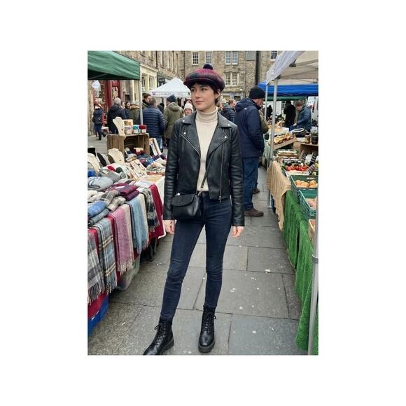 VTG Tartan wool newsboy cap / tam with pom — made in Ireland by Jonathan Richard main image 6